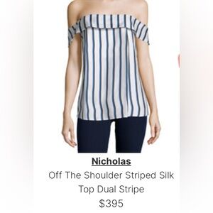 Nicholas off the shoulder top, never worn